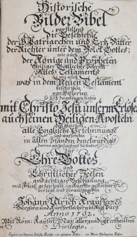 Große Abbildung Nr.1: 143-51 Krauss,U.: (Bibeln, Bilderbibel)