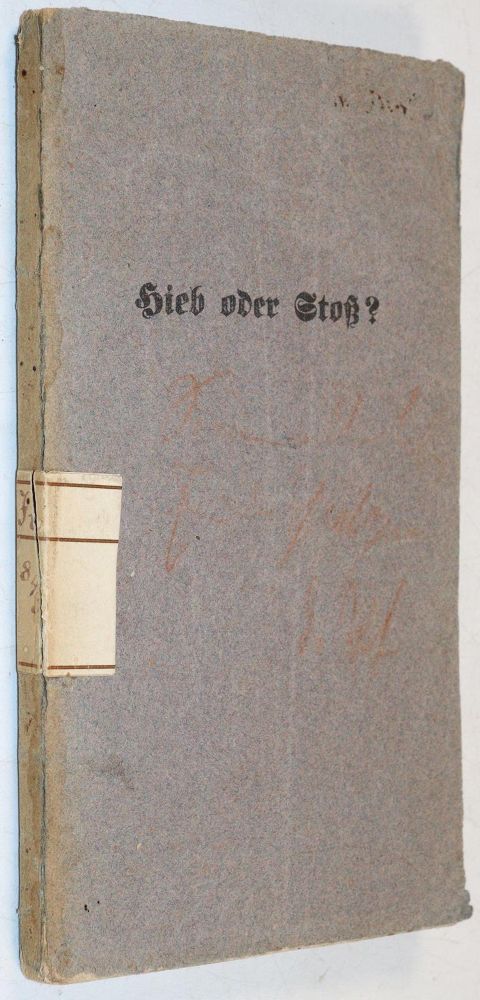 Große Abbildung Nr.2: 143-537 Scheidler,K.H.: (Studentika und Hochschulen, Duell)