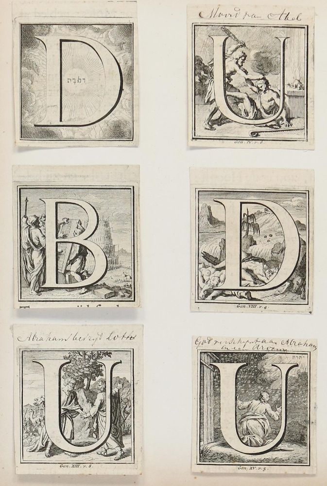 Große Abbildung Nr.1: 143-54 Initialen.: (Bibeln)