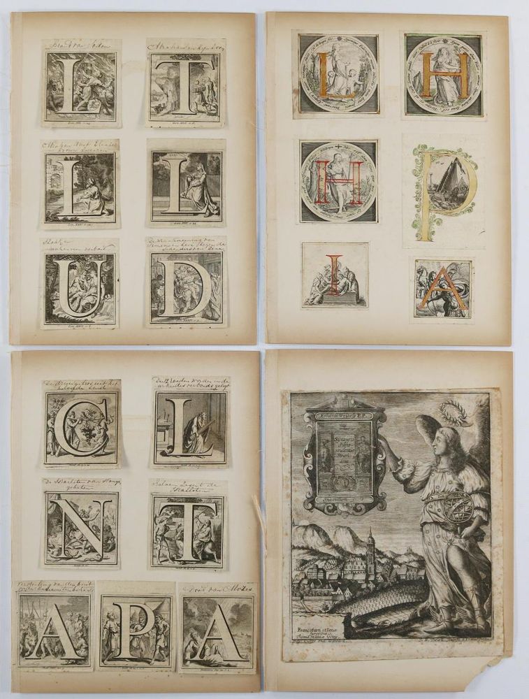 Große Abbildung Nr.3: 143-54 Initialen.: (Bibeln)