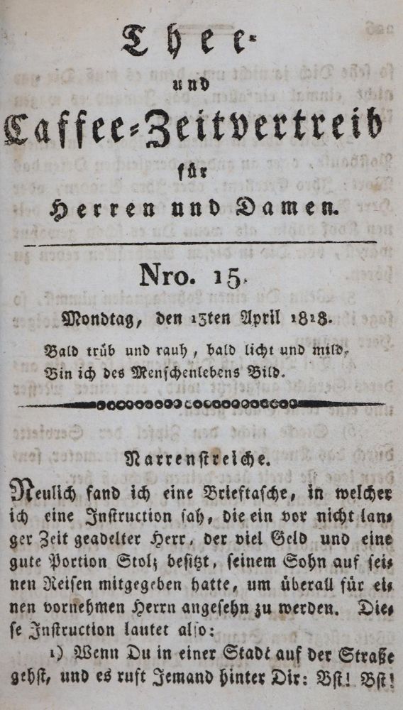 Große Abbildung Nr.1: 143-549 (Schmolck,A.W. Hrsg.).: (Zeitschriften und Zeitungen)