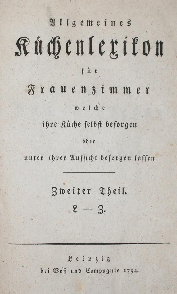 Große Abbildung Nr.1: 143-579 (Reichenbach,J.F.).: (Küche und Haushalt, Garten)
