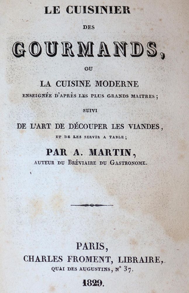 Große Abbildung Nr.1: 143-584 Martin,A.: (Küche und Haushalt, Gastrosophie)