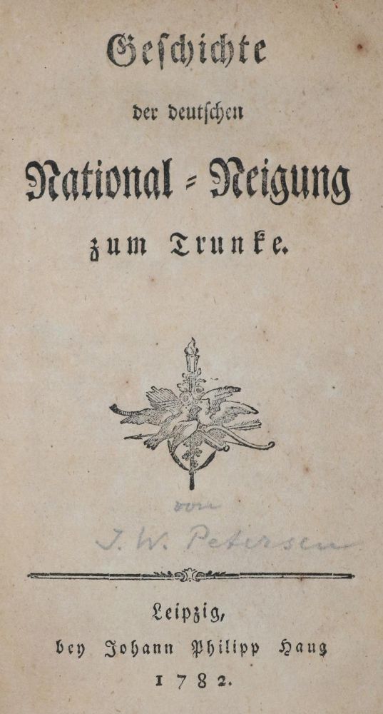 Große Abbildung Nr.1: 143-596 Petersen,J.W.: (Küche und Haushalt, Getränke)