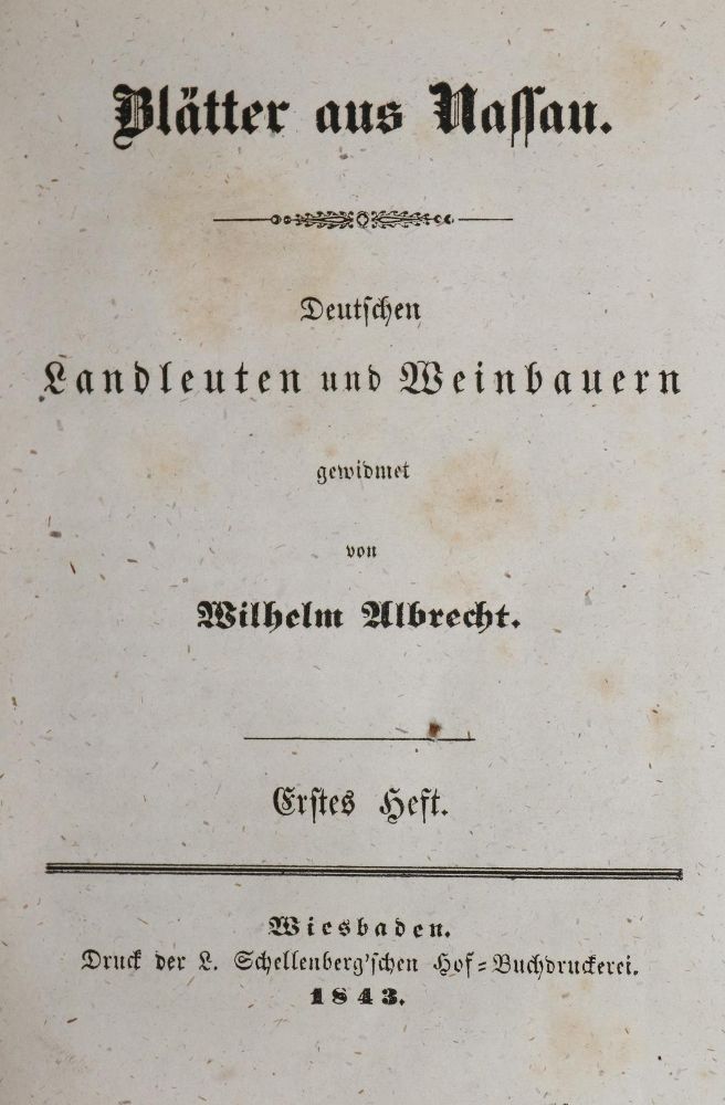 Große Abbildung Nr.1: 143-600 Albrecht,W.: (Küche und Haushalt, Getränke, Wein)