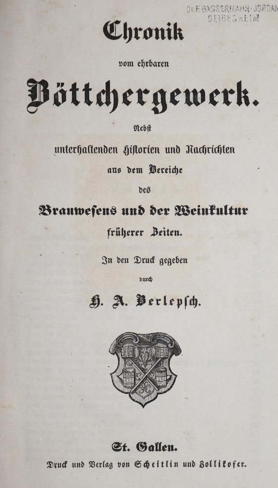 Große Abbildung Nr.1: 143-605 Berlepsch.H.A.: (Küche und Haushalt, Getränke, Wein)