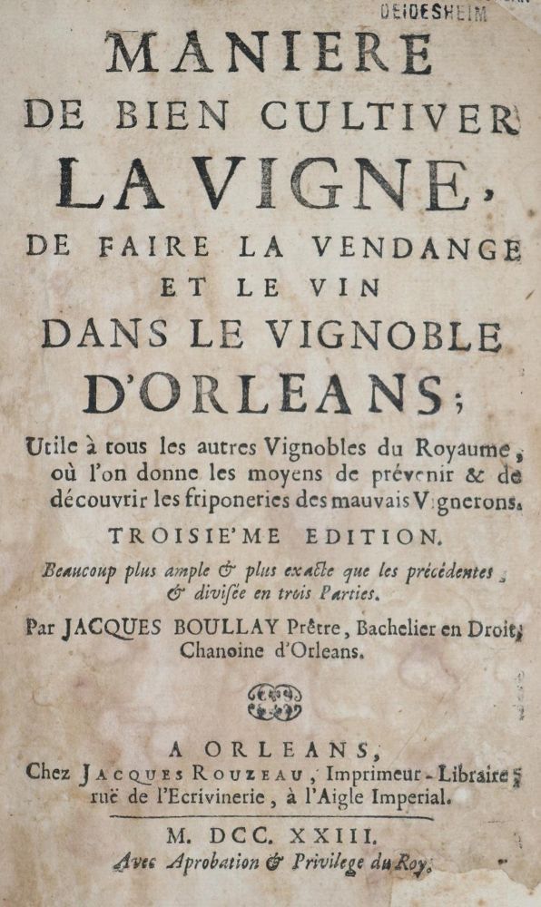 Große Abbildung Nr.1: 143-607 Boullay,J.: (Küche und Haushalt, Getränke, Wein)