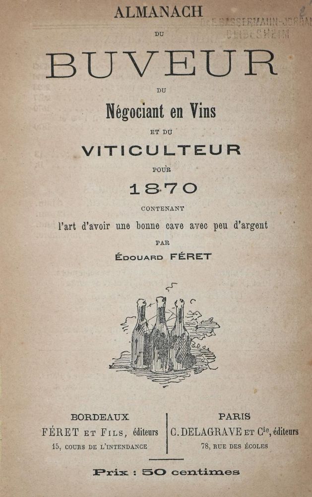 Große Abbildung Nr.1: 143-627 Féret,E.: (Küche und Haushalt, Getränke, Wein)