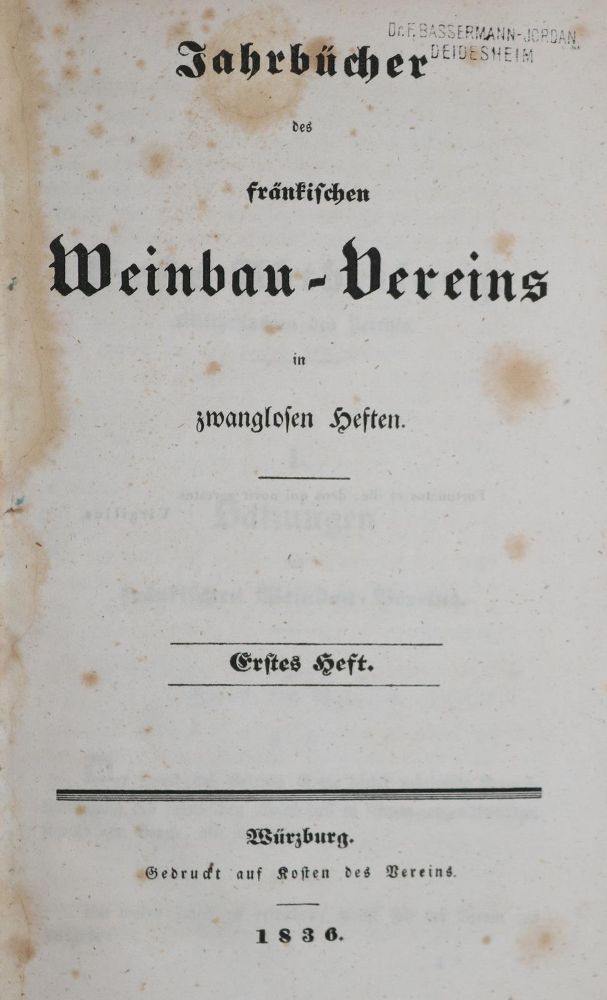 Große Abbildung Nr.1: 143-637 Jahrbücher: (Küche und Haushalt, Getränke, Wein)