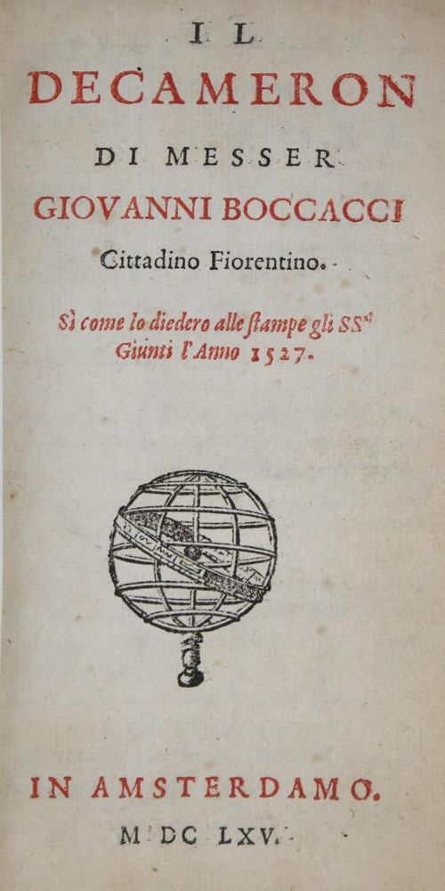 Große Abbildung Nr.1: 143-64 Boccaccio,G.: (Alte Drucke, Handschriften und Theologie)