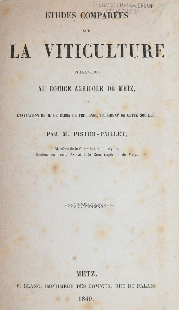 Große Abbildung Nr.1: 143-650 Pistor-Paillet.: (Küche und Haushalt, Getränke, Wein)