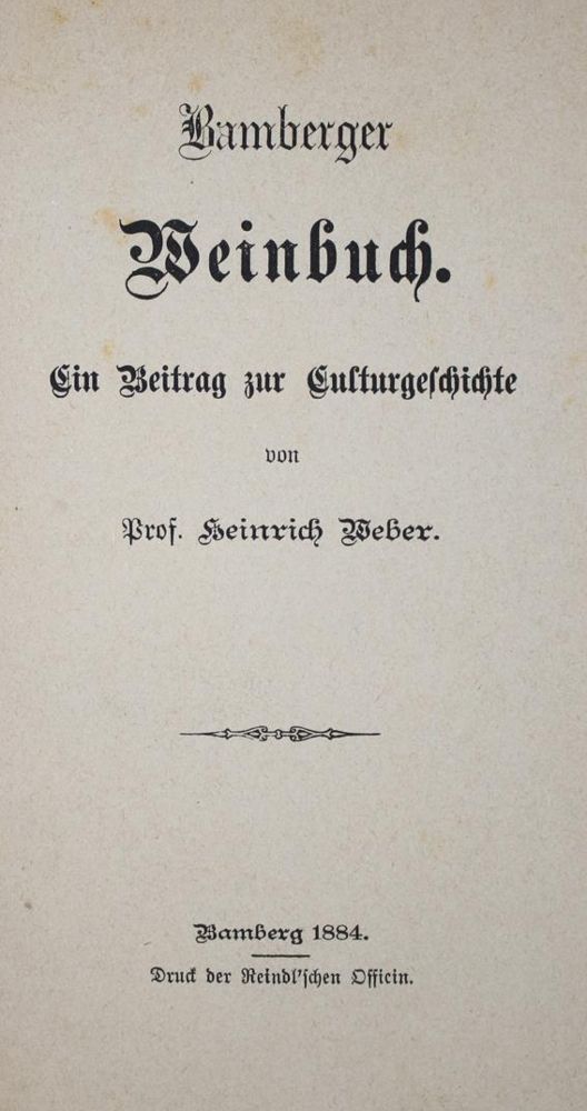 Große Abbildung Nr.1: 143-666 Weber,H.: (Küche und Haushalt, Getränke, Wein)