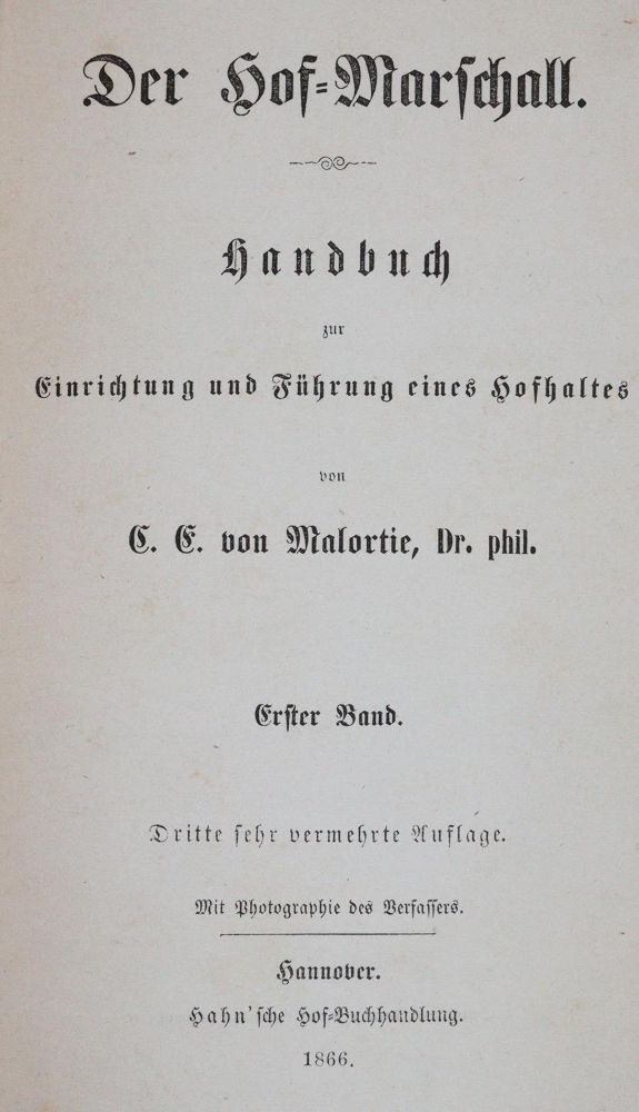 Große Abbildung Nr.1: 143-678 Malortie,C.E.v.: (Küche und Haushalt, Haushalt)