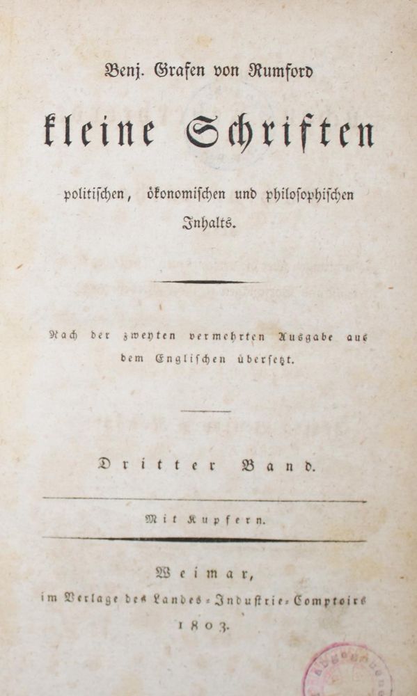 Große Abbildung Nr.3: 143-679 Rumford,B.v.: (Küche und Haushalt, Haushalt)