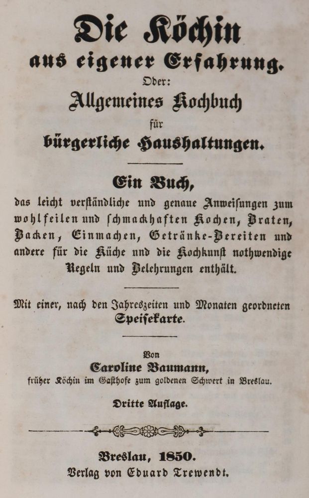Große Abbildung Nr.1: 143-704 Baumann,C.: (Küche und Haushalt, Kochbücher)