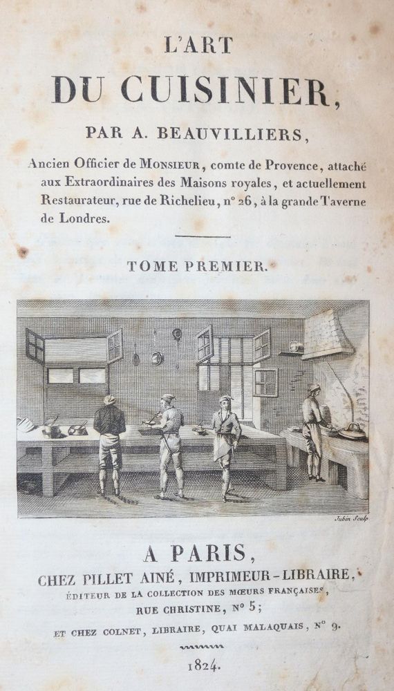 Große Abbildung Nr.3: 143-707 Beauvilliers.A.: (Küche und Haushalt, Kochbücher)