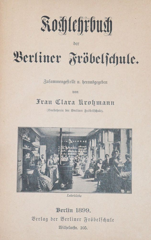 Große Abbildung Nr.0: 143-709 Krohmann,C.: (Küche und Haushalt, Kochbücher, Berlin)