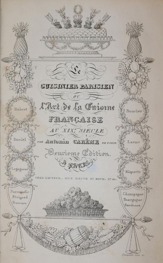 Große Abbildung Nr.1: 143-724 Careme,A.: (Küche und Haushalt, Kochbücher)