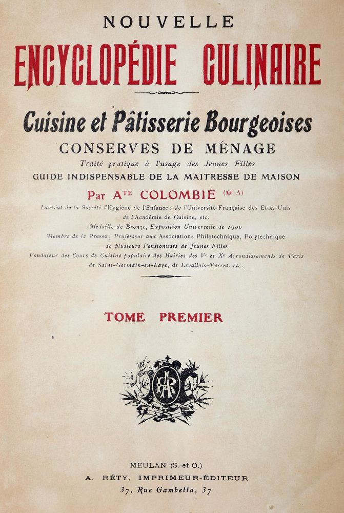 Große Abbildung Nr.1: 143-726 Colombie,A.: (Küche und Haushalt, Kochbücher)