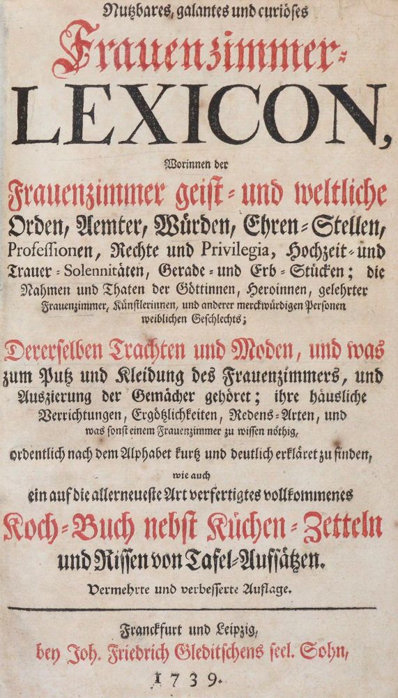 Große Abbildung Nr.1: 143-727 (Corvinus,G.S.).: (Küche und Haushalt, Kochbücher)