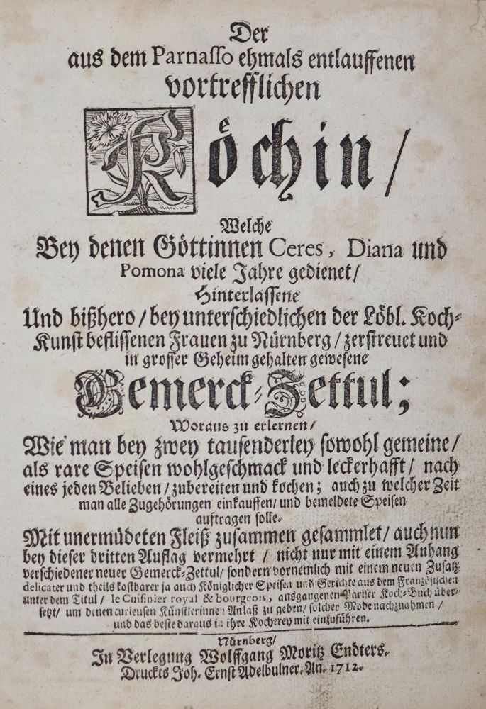 Große Abbildung Nr.1: 143-742 (Endter,S.M.).: (Küche und Haushalt, Kochbücher)
