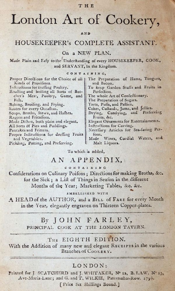 Große Abbildung Nr.1: 143-747 Farley,J.: (Küche und Haushalt, Kochbücher)