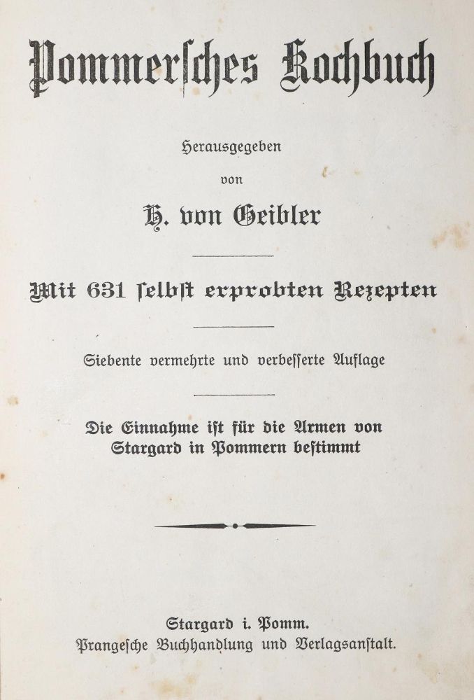 Große Abbildung Nr.1: 143-766 Geibler,H.v.: (Küche und Haushalt, Kochbücher)