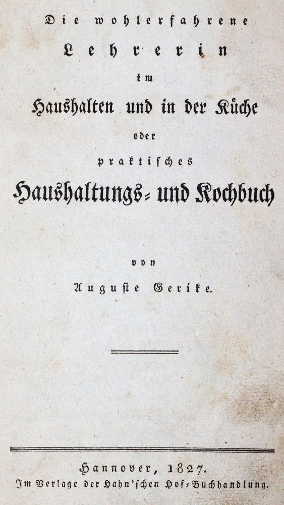 Große Abbildung Nr.1: 143-768 Gerike,A.: (Küche und Haushalt, Kochbücher)