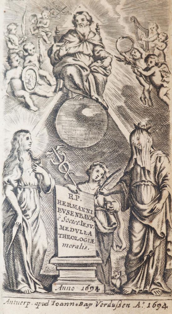 Große Abbildung Nr.3: 143-77 Busenbaum,H.: (Alte Drucke, Handschriften und Theologie)