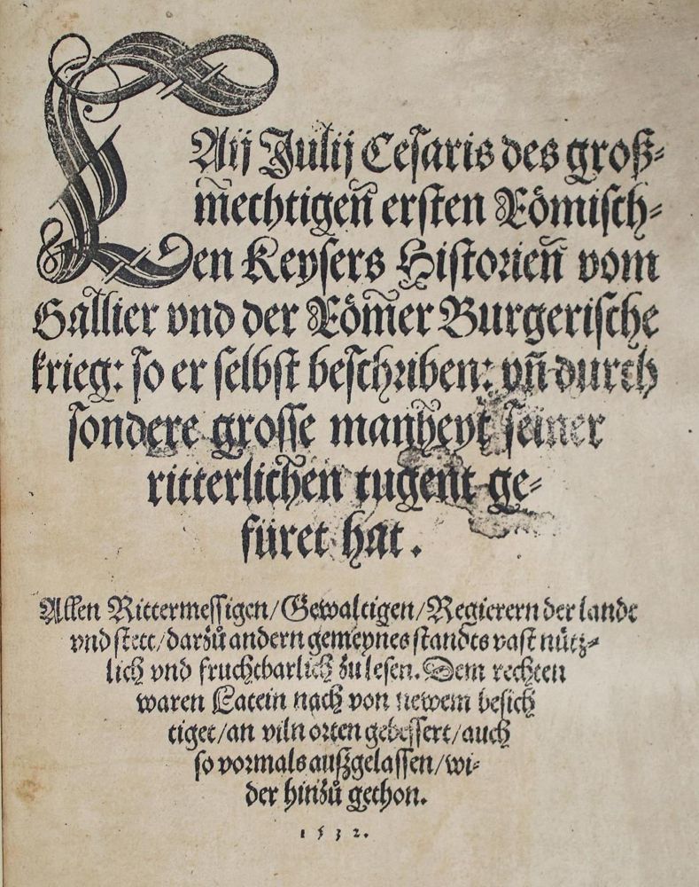 Große Abbildung Nr.3: 143-79 (Caesar, Gaius Julius.: (Alte Drucke, Handschriften und Theologie)