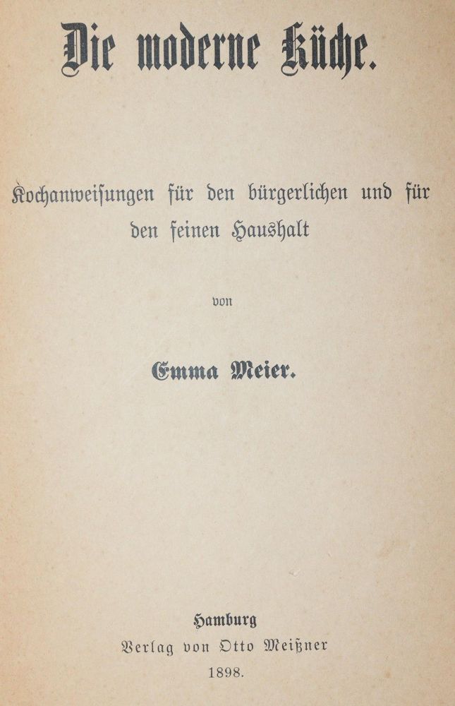 Große Abbildung Nr.1: 143-791 Heinrich,J.C.: (Küche und Haushalt, Kochbücher)