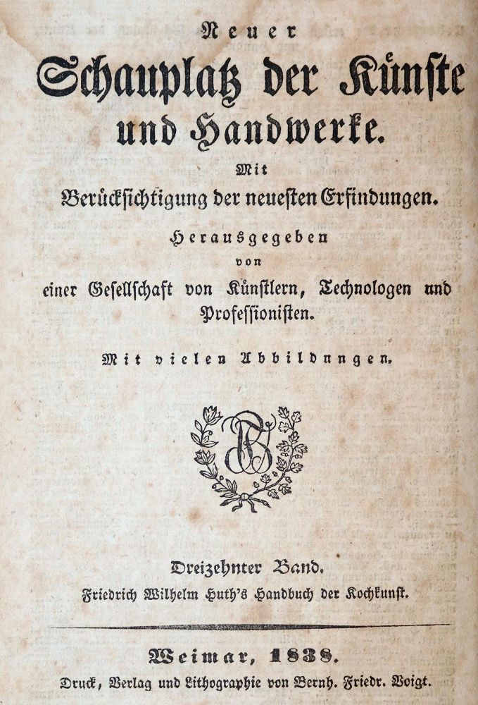 Große Abbildung Nr.2: 143-794 Huth,F.W.: (Küche und Haushalt, Kochbücher)