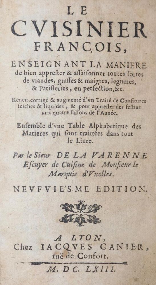 Große Abbildung Nr.1: 143-825 La Varenne, (Fr. P.) de.: (Küche und Haushalt, Kochbücher)