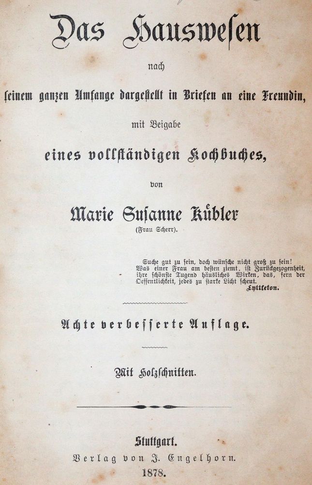 Große Abbildung Nr.1: 143-838 Meixner,M.E.: (Küche und Haushalt, Kochbücher)