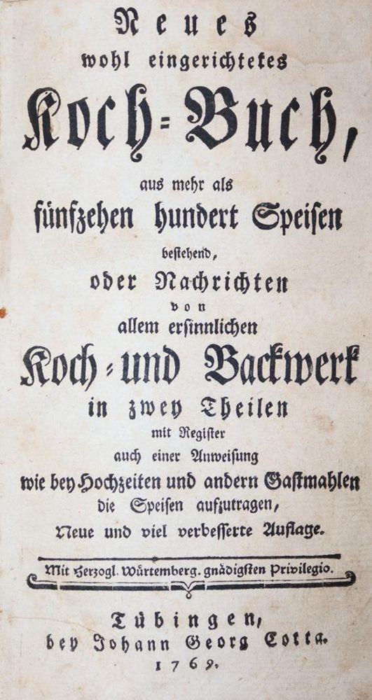 Große Abbildung Nr.1: 143-858 Neues wohl eingerichtetes Koch-Buch,: (Küche und Haushalt, Kochbücher)