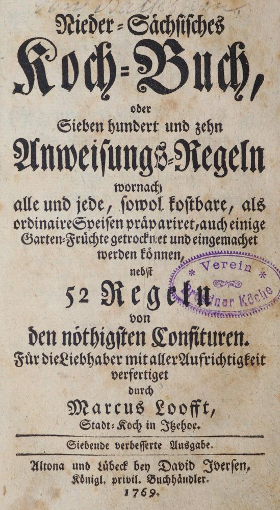 Große Abbildung Nr.4: 143-859 Loofft,M.: (Küche und Haushalt, Kochbücher, Niedersachsen)