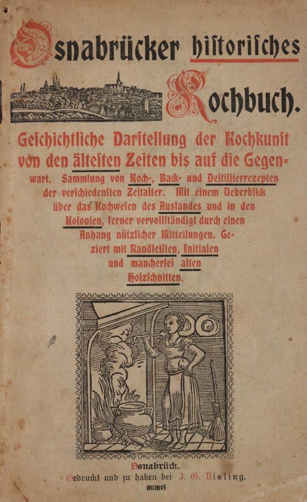 Große Abbildung Nr.1: 143-869 Osnabrücker historisches Kochbuch.: (Küche und Haushalt, Kochbücher)