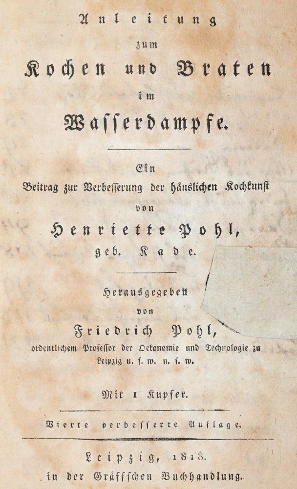 Große Abbildung Nr.1: 143-876 Pohl,H.: (Küche und Haushalt, Kochbücher)