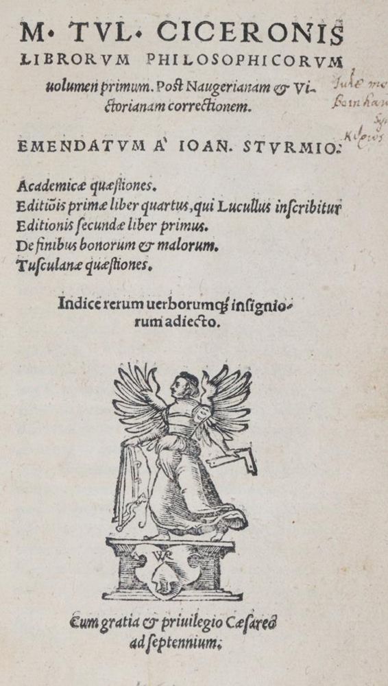 Große Abbildung Nr.1: 143-88 Cicero,M.T.: (Alte Drucke, Handschriften und Theologie)