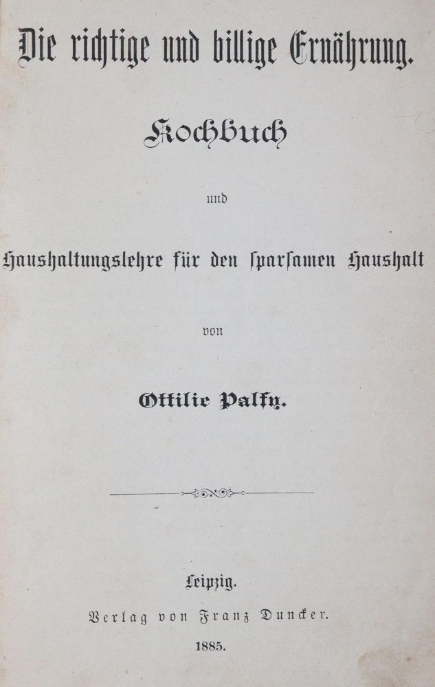 Große Abbildung Nr.1: 143-887 Ritter,F.: (Küche und Haushalt, Kochbücher)