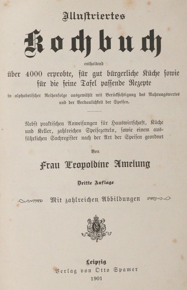 Große Abbildung Nr.1: 143-900 Sammlung: (Küche und Haushalt, Kochbücher)