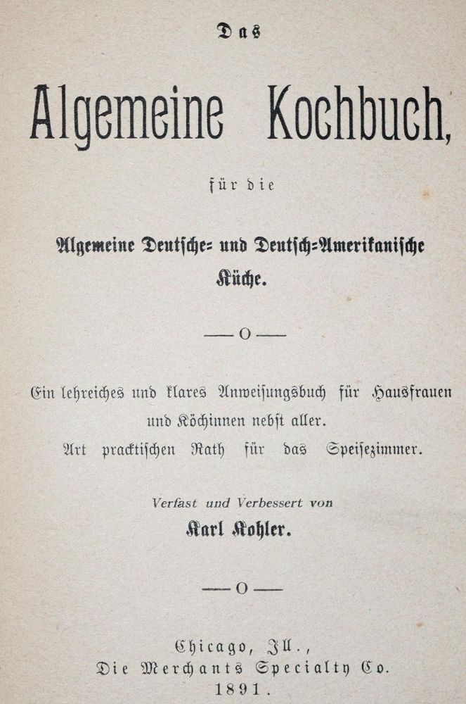 Große Abbildung Nr.1: 143-903 Sammlung: (Küche und Haushalt, Kochbücher)