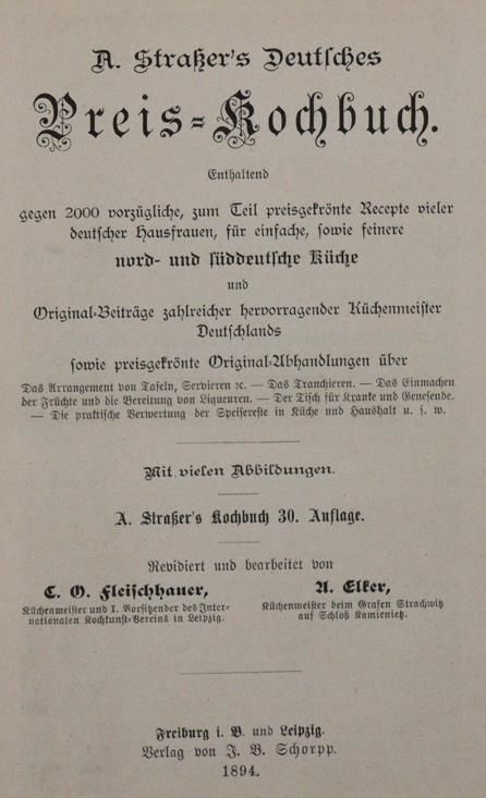 Große Abbildung Nr.1: 143-908 Sammlung: (Küche und Haushalt, Kochbücher)