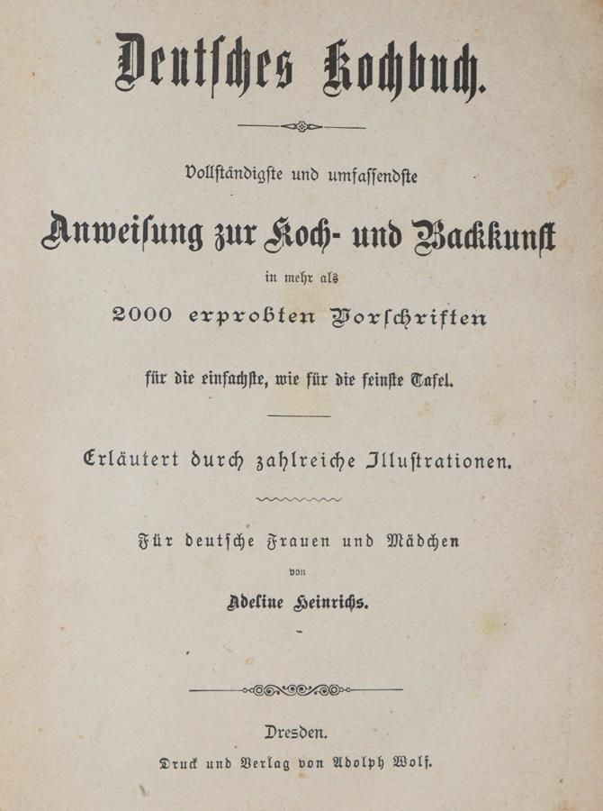 Große Abbildung Nr.1: 143-910 Sammlung: (Küche und Haushalt, Kochbücher)