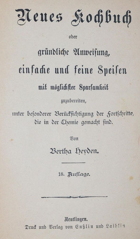 Große Abbildung Nr.1: 143-916 Sammlung: (Küche und Haushalt, Kochbücher)