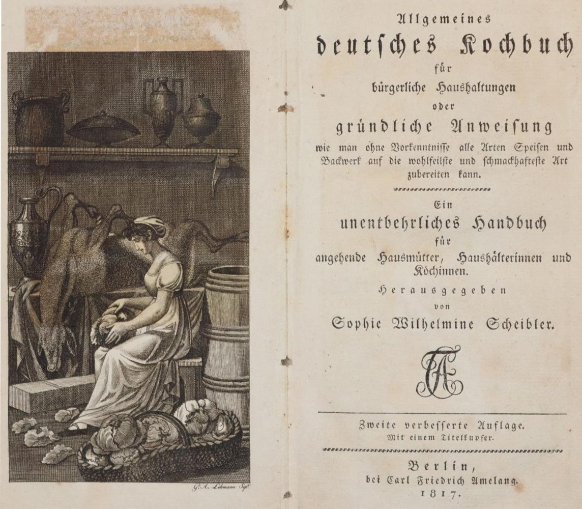 Große Abbildung Nr.1: 143-920 Scheibler,S.W.: (Küche und Haushalt, Kochbücher)