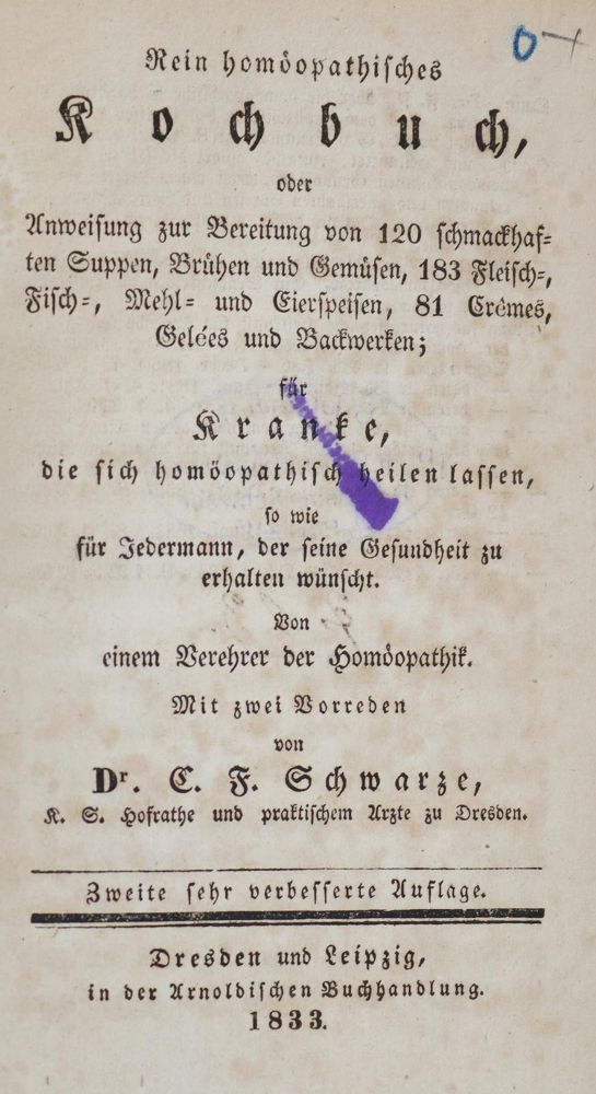 Große Abbildung Nr.1: 143-932 Schwarze,C.F. (Vorw.).: (Küche und Haushalt, Kochbücher)