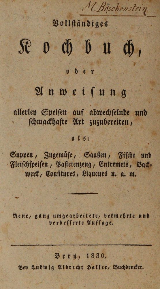 Große Abbildung Nr.1: 143-939 Vollständiges Kochbuch,: (Küche und Haushalt, Kochbücher, Schweiz)