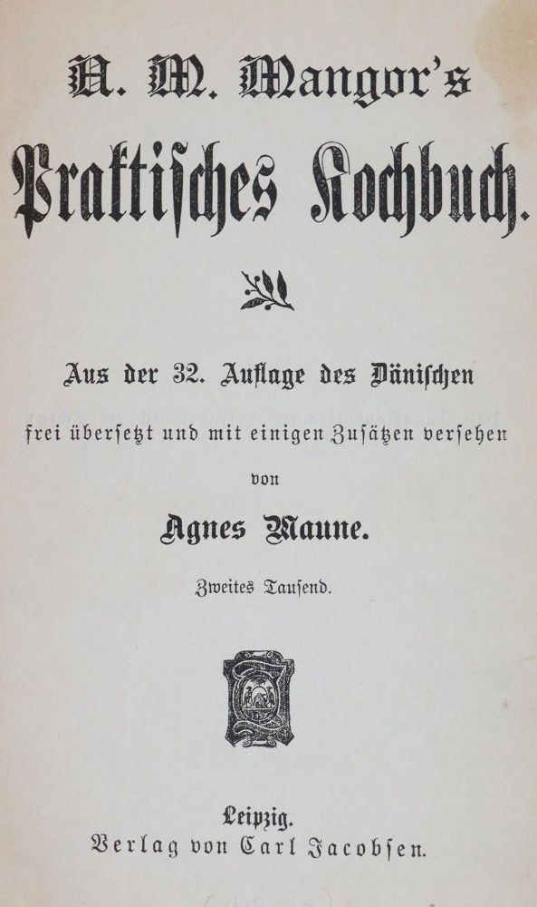 Große Abbildung Nr.1: 143-941 Mangor,A.M.: (Küche und Haushalt, Kochbücher, Skandinavien)