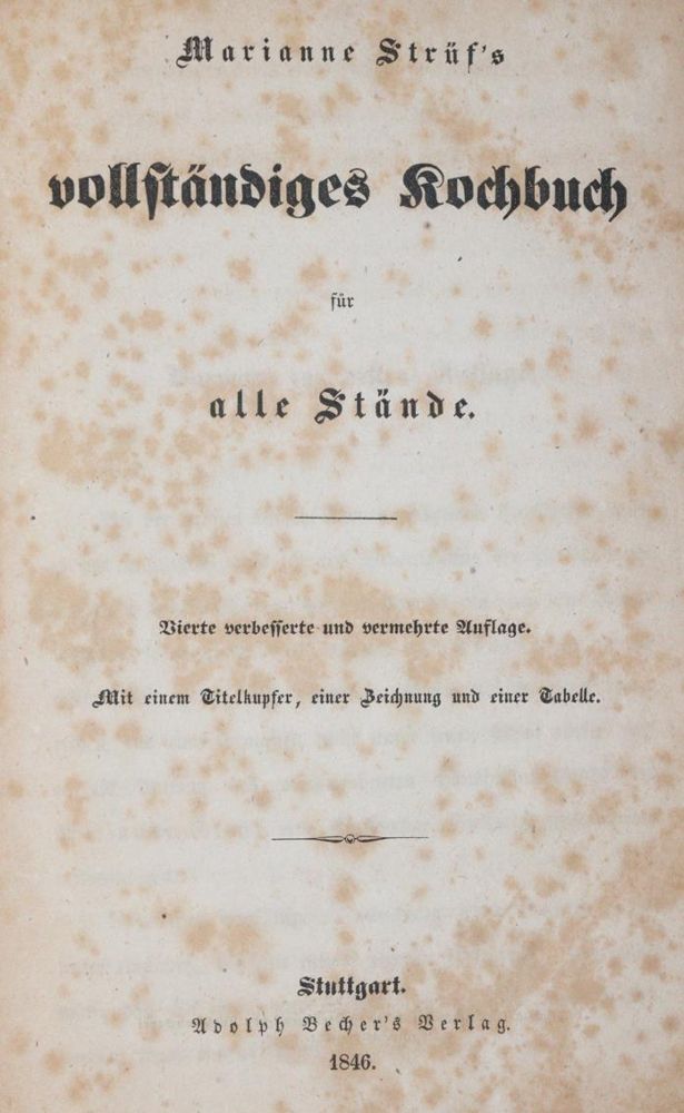 Große Abbildung Nr.1: 143-952 Strüf,M.: (Küche und Haushalt, Kochbücher)